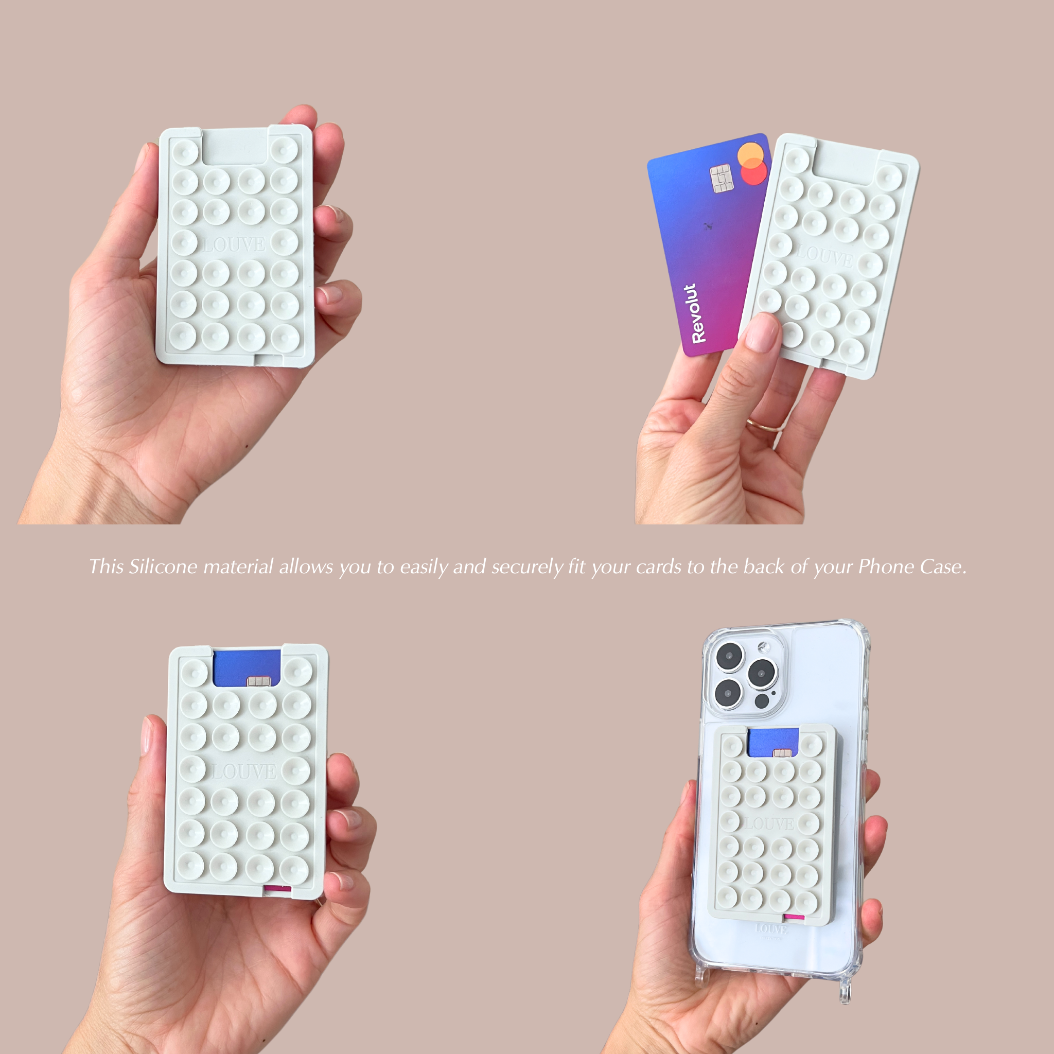 Phone Suction plate, Phone Suction pad, Octobuddy, Silicone Suction rubber, phone suction cup holder, innovative phone holder, silicone antislip iPhone plates, Sticky grippy, Cardholder, card holder, Silicone Phone Grip Stand, Phone holder for shower, mirror, Hailey Bieber phone accessory, Silicone Phone Mat