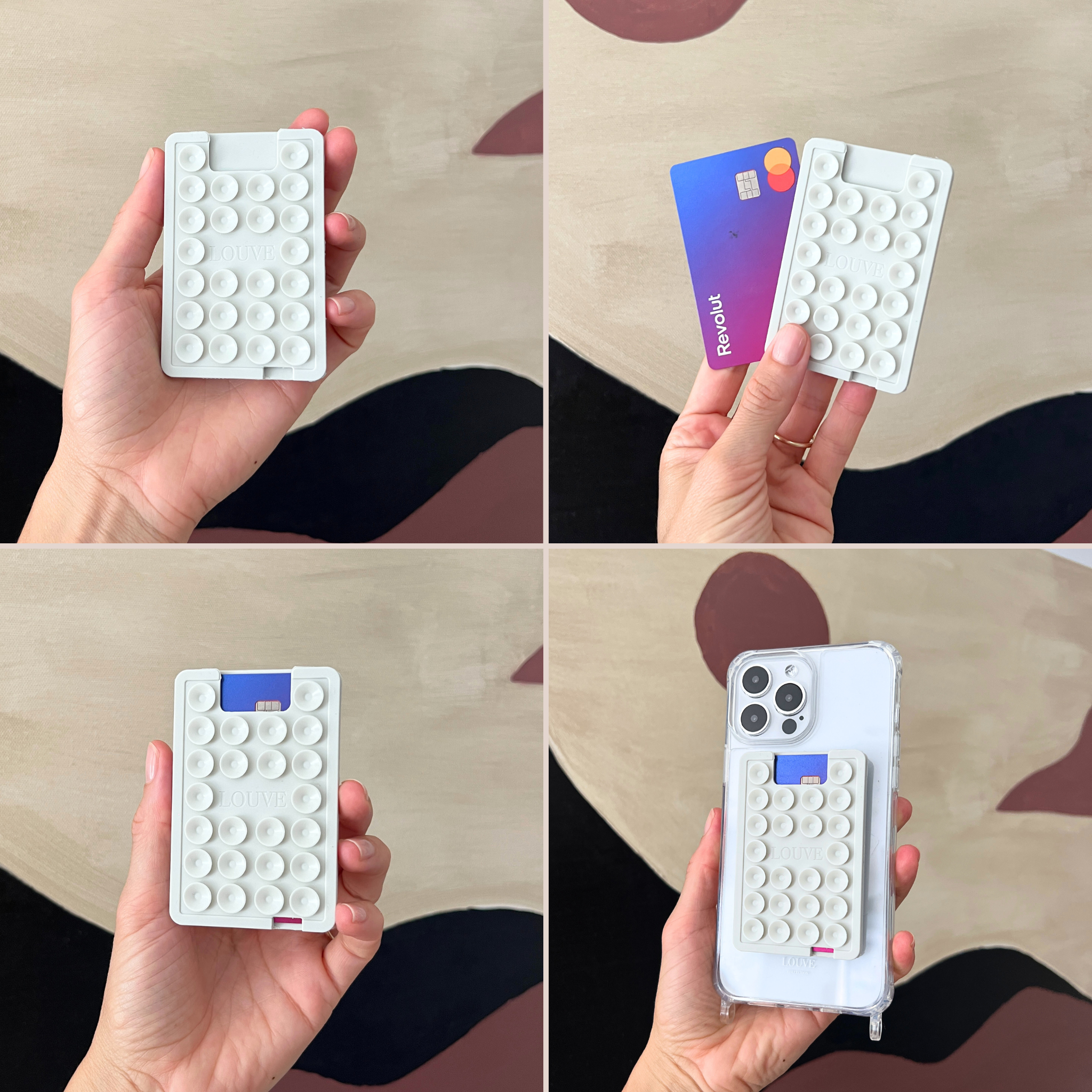 Phone Suction plate, Phone Suction pad, Octobuddy, Silicone Suction rubber, phone suction cup holder, innovative phone holder, silicone antislip iPhone plates, Sticky grippy, Cardholder, card holder, Silicone Phone Grip Stand, Phone holder for shower, mirror, Hailey Bieber phone accessory, Silicone Phone Mat
