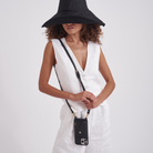 Crossbody phone cases. Leather phone case wallet. Smartphone case with mini-wallet. Phone Strap leather. Bandolier style. pouch.  iPhone Wallet. pebble leather. donna. pearl wristlet. chain. charm