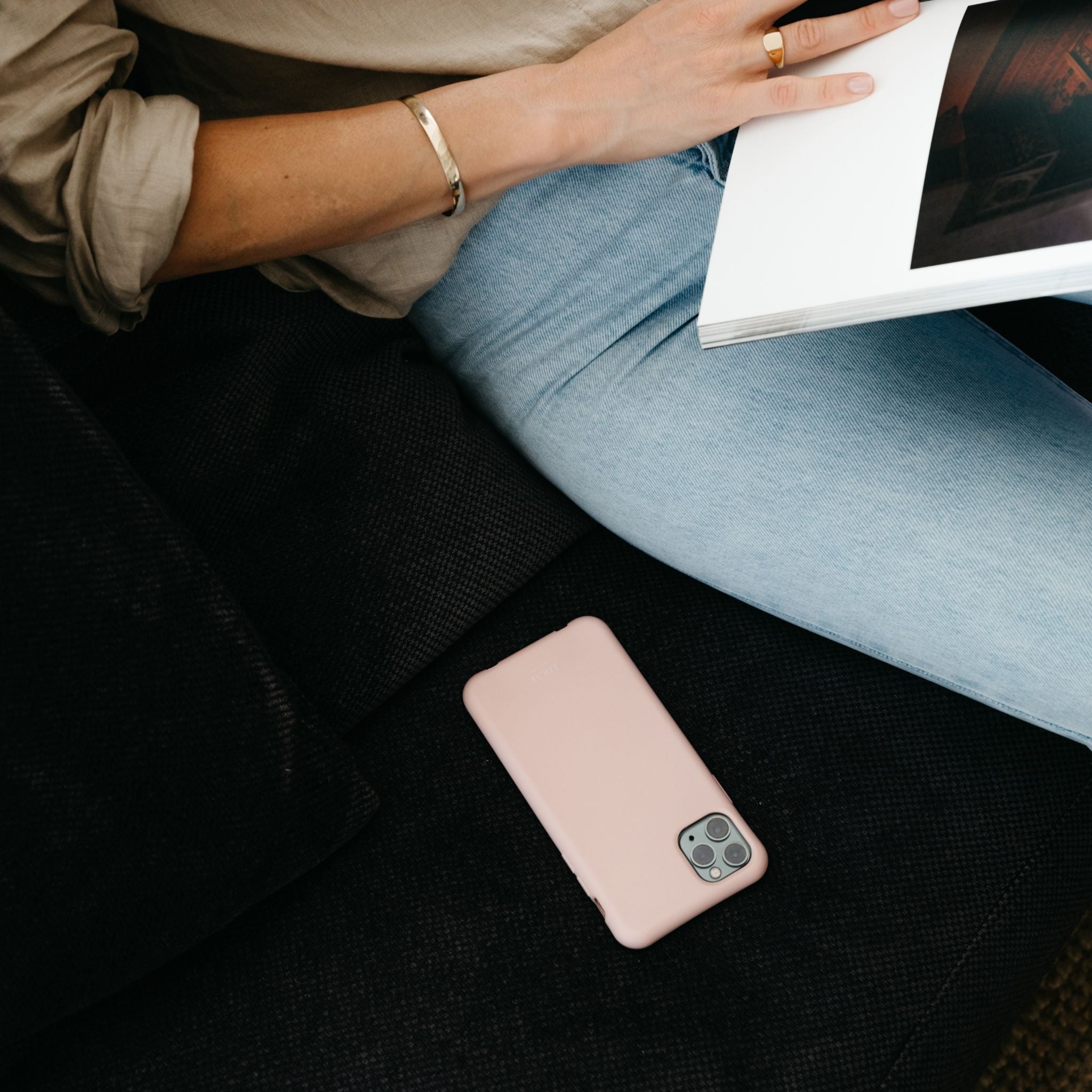 Dusty Pink Phone Case + Dusty Pink Phone Cord - Louve collection