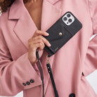 Crossbody phone cases. Leather phone case wallet. Smartphone case with mini-wallet. Phone Strap leather. Bandolier style. pouch.  iPhone Wallet. pebble leather. donna. pearl wristlet. chain. charm