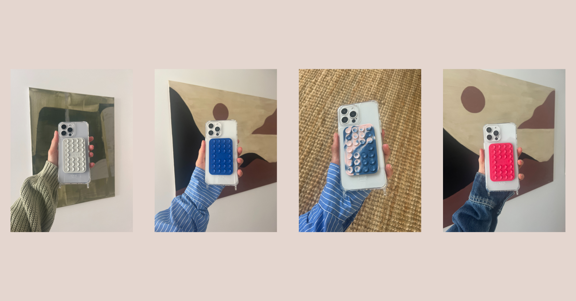 Universal suction mount phone holder