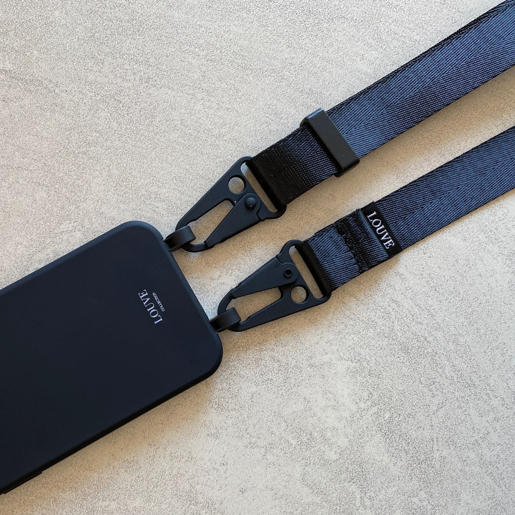 Midnight Sky Black Active Phone Lanyard - Louve collection