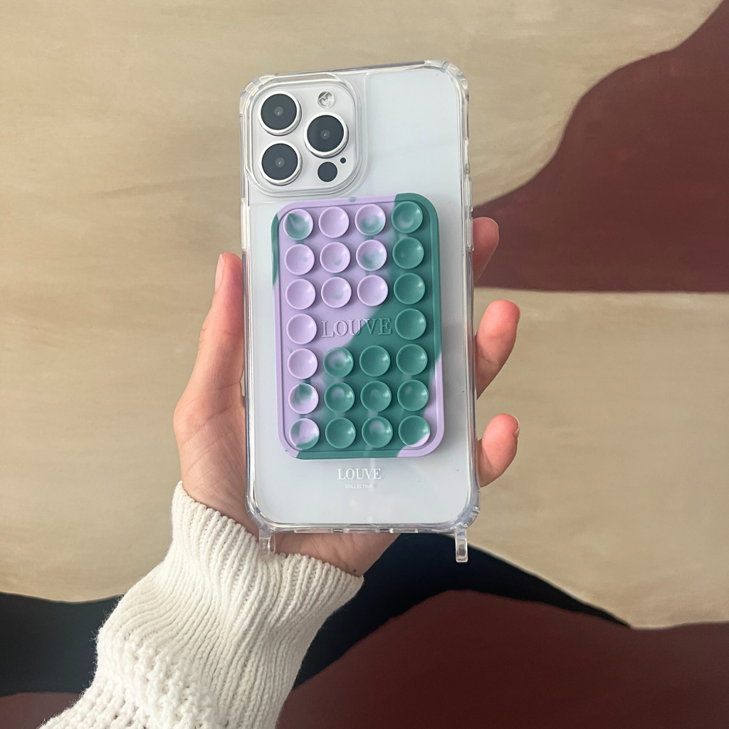 Phone Suction plate, Phone Suction pad, Octobuddy, Silicone Suction rubber, phone suction cup holder, innovative phone holder, silicone antislip iPhone plates, Sticky grippy, Cardholder, card holder, Silicone Phone Grip Stand, Phone holder for shower, mirror, Hailey Bieber phone accessory, Silicone Phone Mat