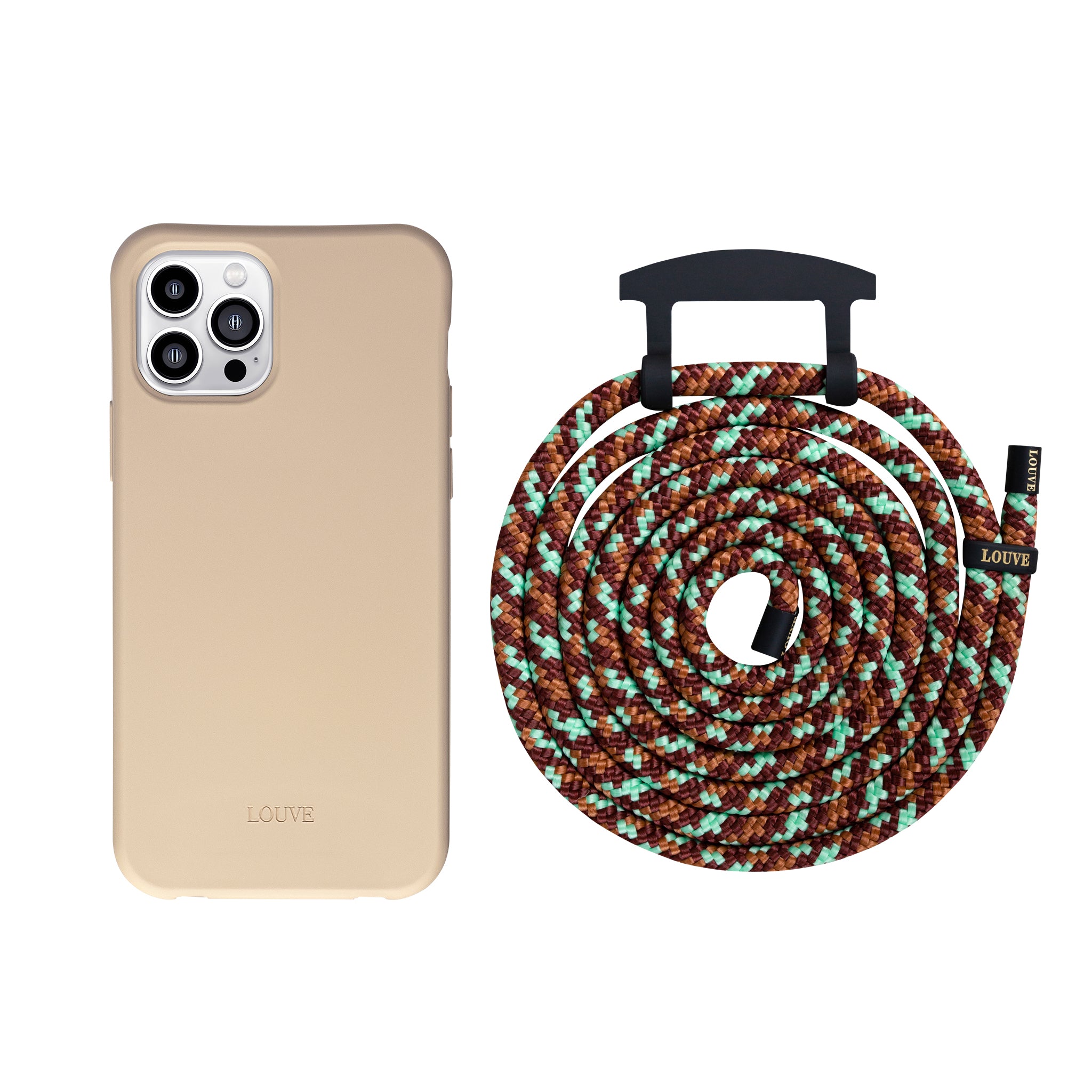 Desert Sand Crossbody Phone Case + Marrakech Flair Phone Strap - Louve collection