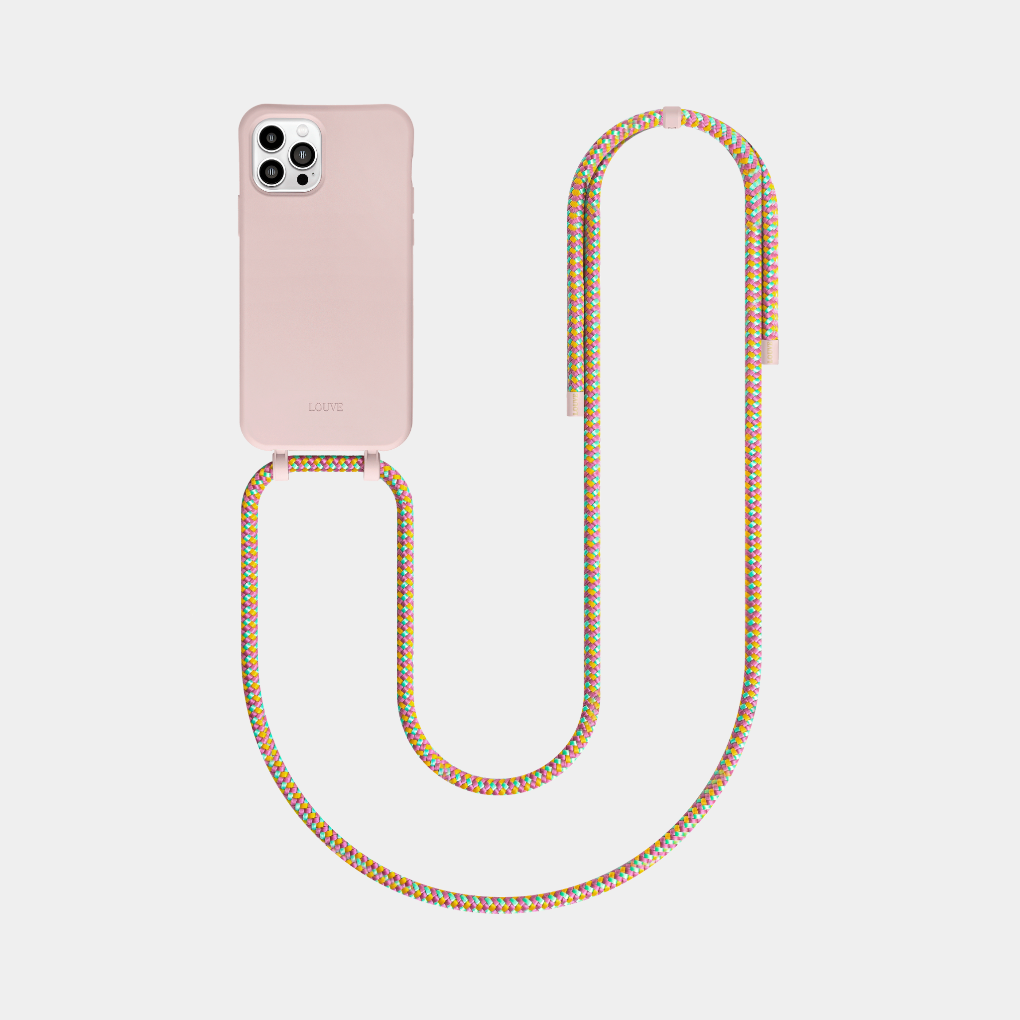 Pink Phone Case Boho Crossbody Strap