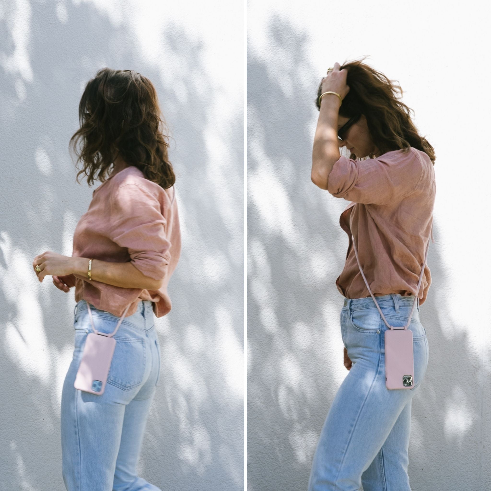 Dusty Pink Phone Case + Dusty Pink Phone Cord - Louve collection