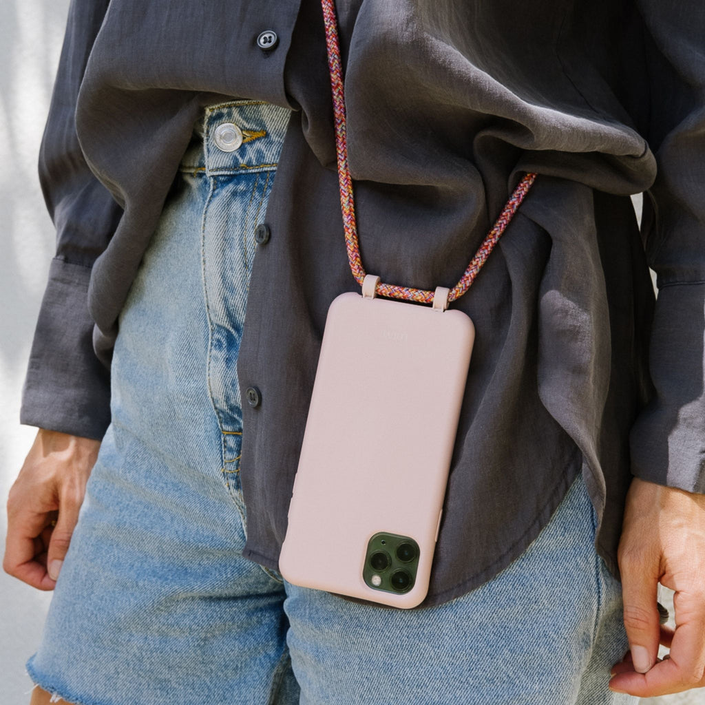 Dusty Pink Phone Case + Make Me Blush Pink Phone Cord - Louve collection